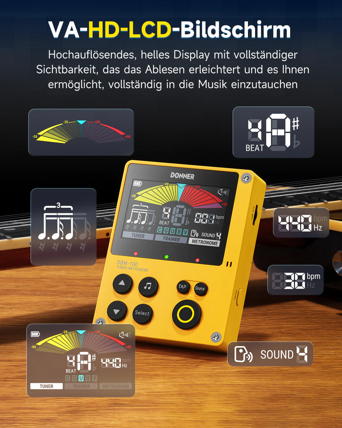 Donner DBM-100 Wiederaufladbares Metronom - Image 14