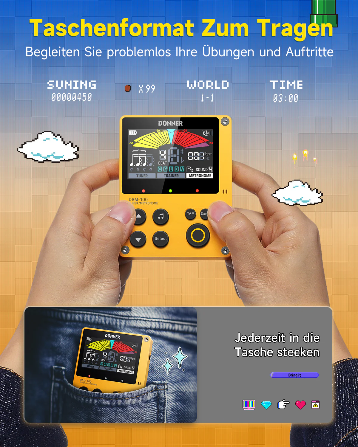 Donner DBM-100 Wiederaufladbares Metronom - Image 16