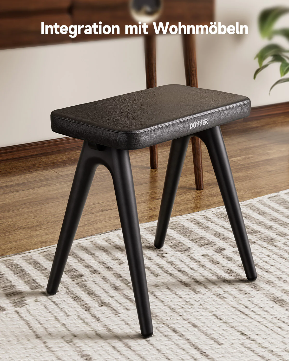 Donner DKB-100 Home Style Klavierbank aus massivem Holz - Image 5
