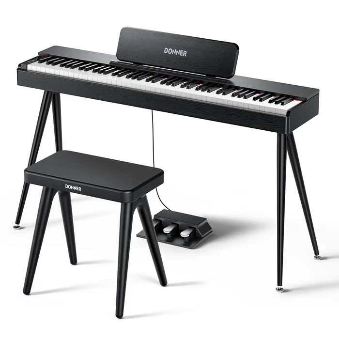 Donner DKB-100 Home Style Klavierbank aus massivem Holz - Image 8