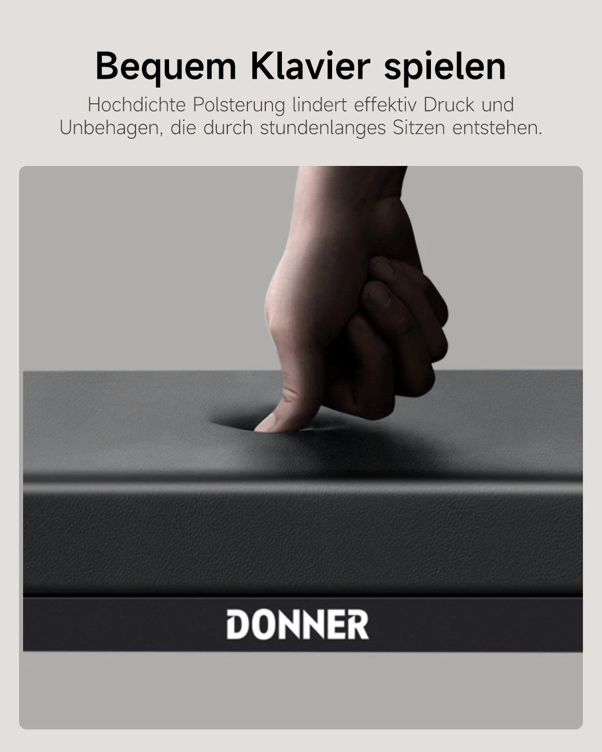 Donner DKB-200 Minimalistische Klavierbank - Image 5