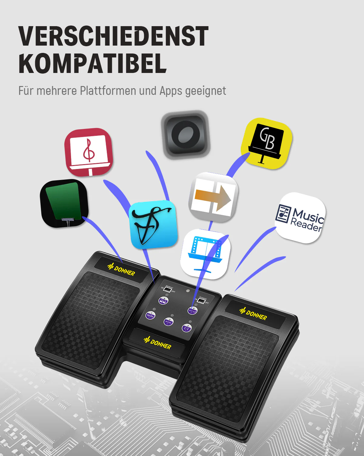 Donner DBM-10 Bluetooth Automatischen Umblättern - Image 3