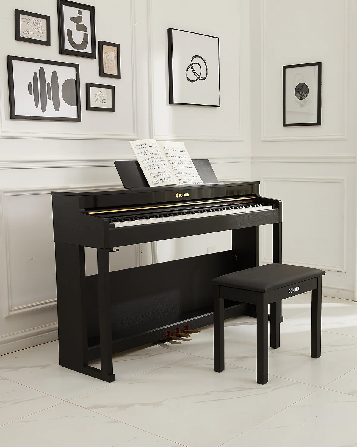 Donner DDP-400 Premium Upright Digital Piano - Image 17