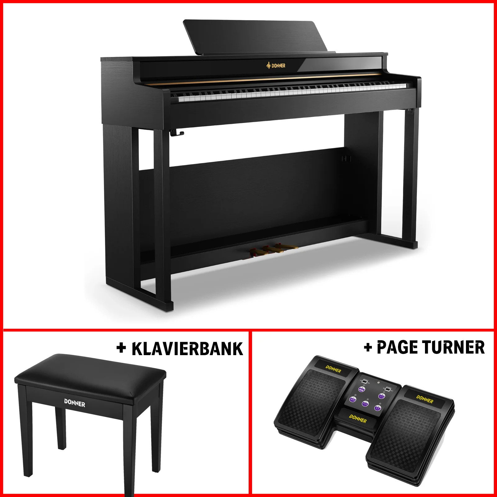 Donner DDP-400 Premium Upright Digital Piano - Image 5
