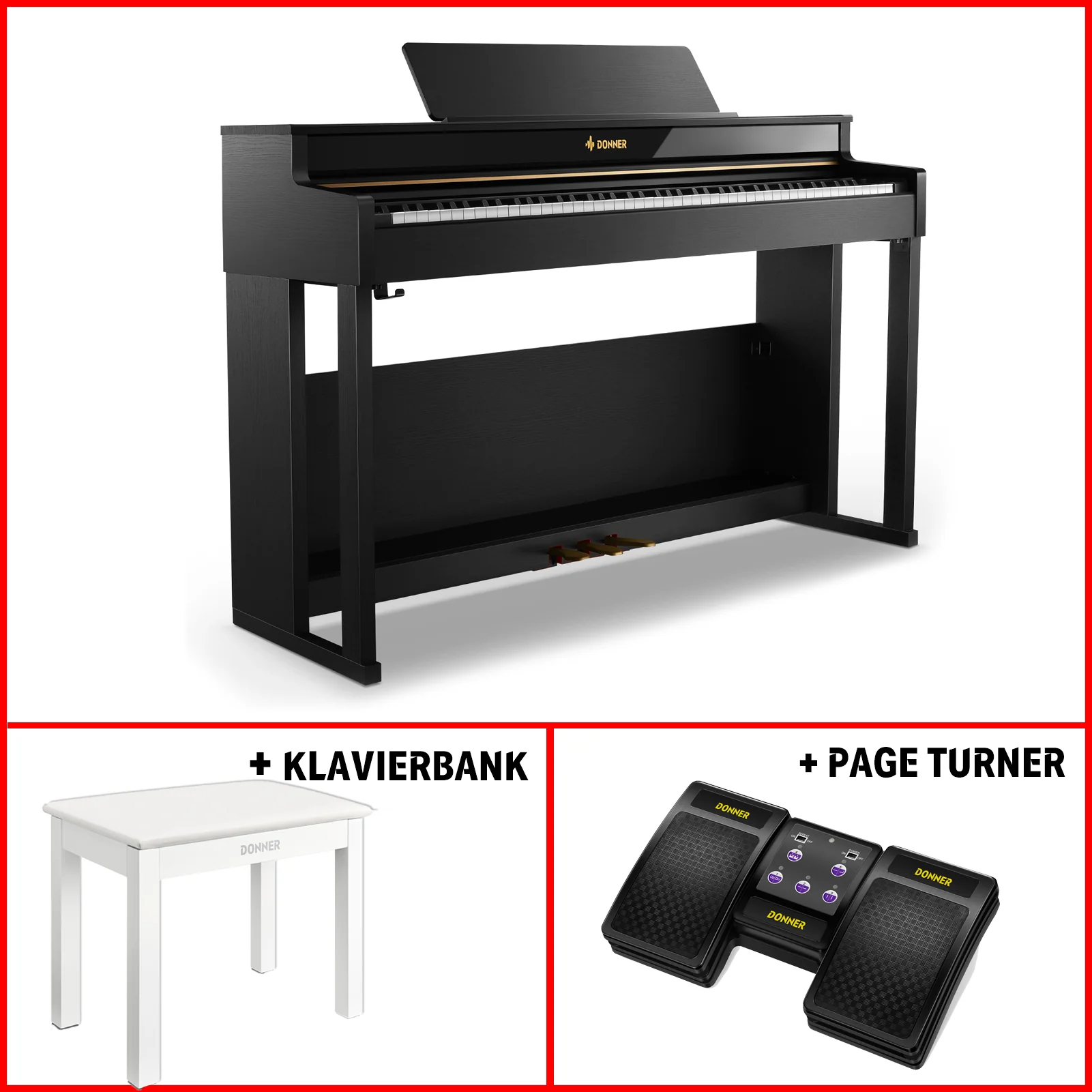 Donner DDP-400 Premium Upright Digital Piano - Image 6