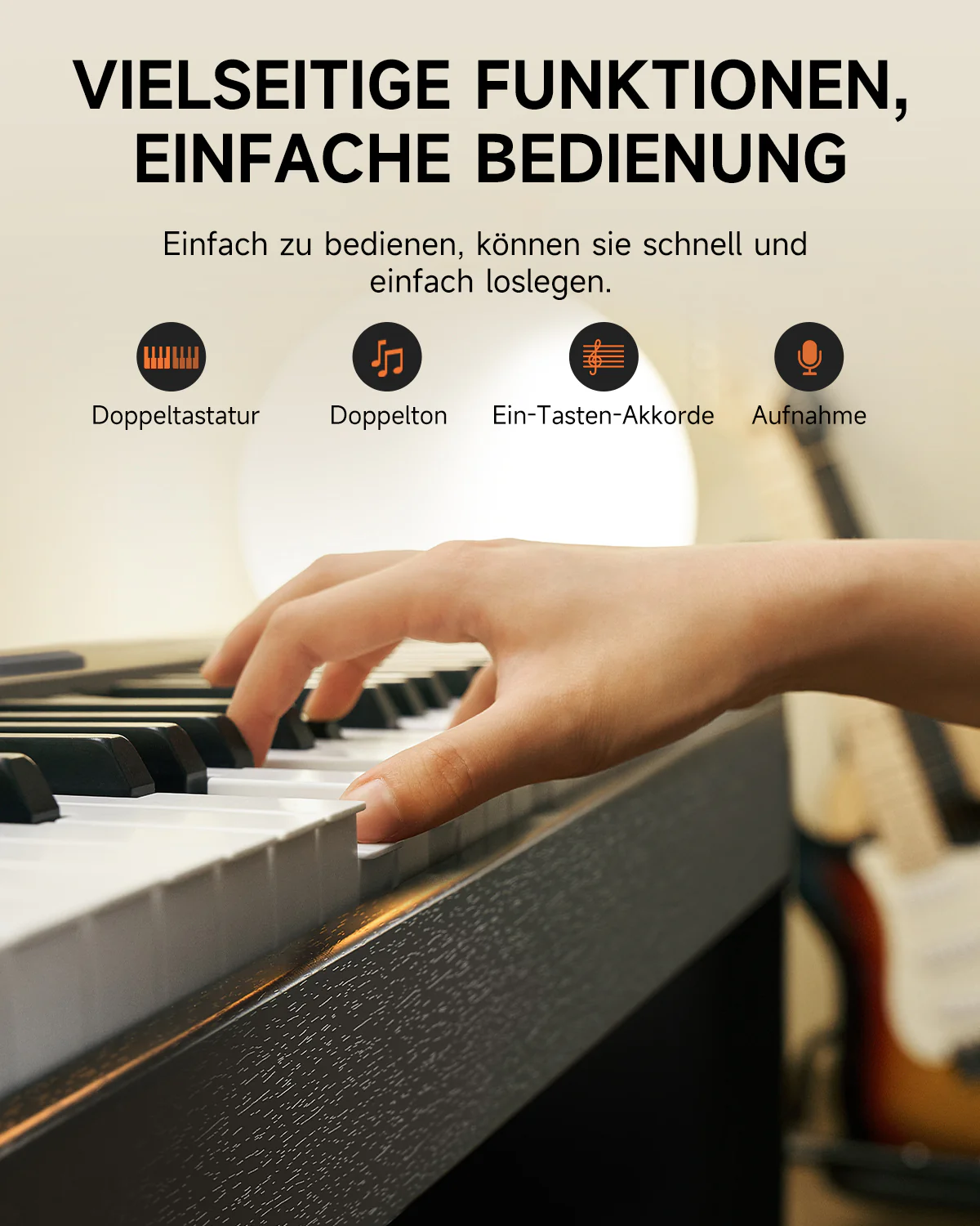 Donner DDP-50 88 Tasten Gewichtetes Digitalpiano - Image 11