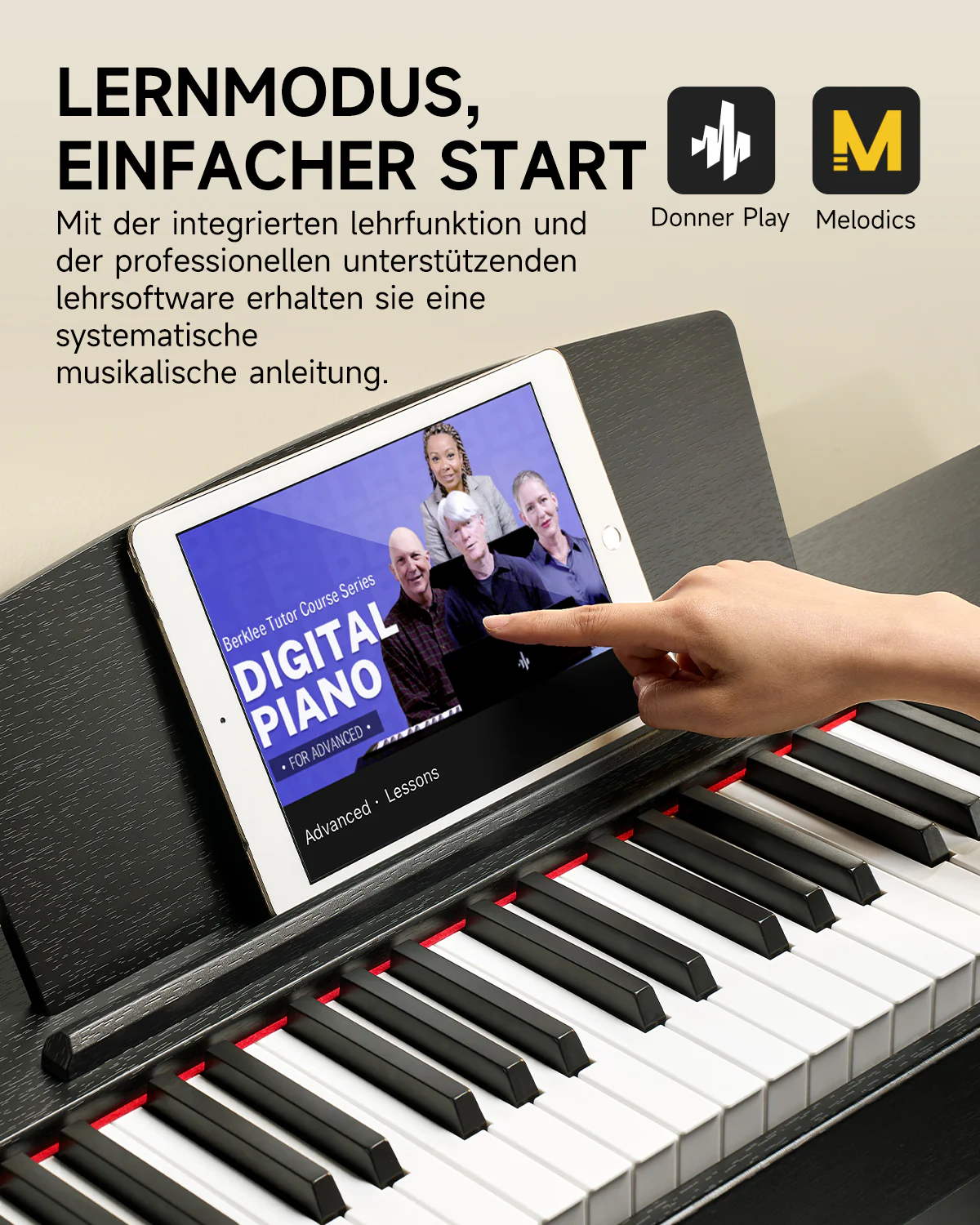 Donner DDP-50 88 Tasten Gewichtetes Digitalpiano - Image 13