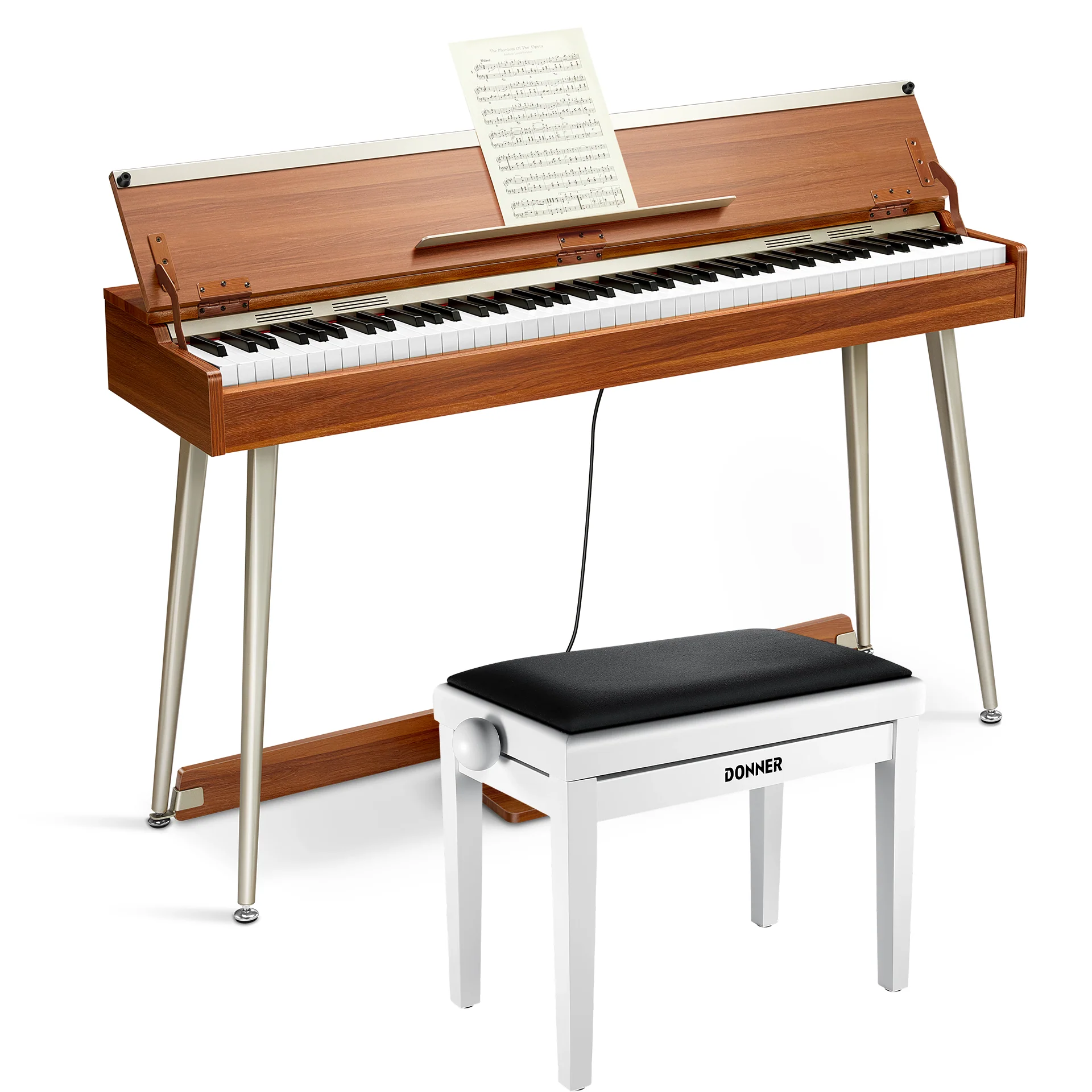 Donner DDP-80 PLUS Digital Piano mit halboffener Abdeckung - Image 10