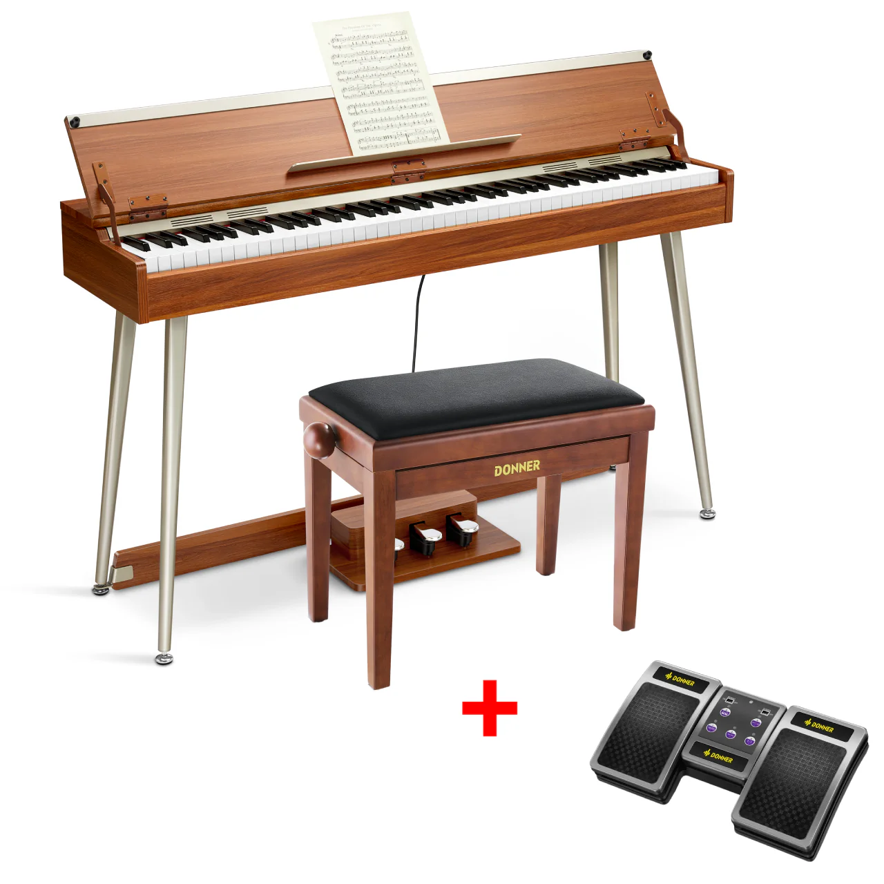 Donner DDP-80 PLUS Digital Piano mit halboffener Abdeckung - Image 7