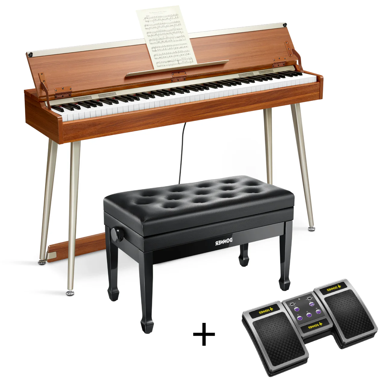 Donner DDP-80 PLUS Digital Piano mit halboffener Abdeckung - Image 9