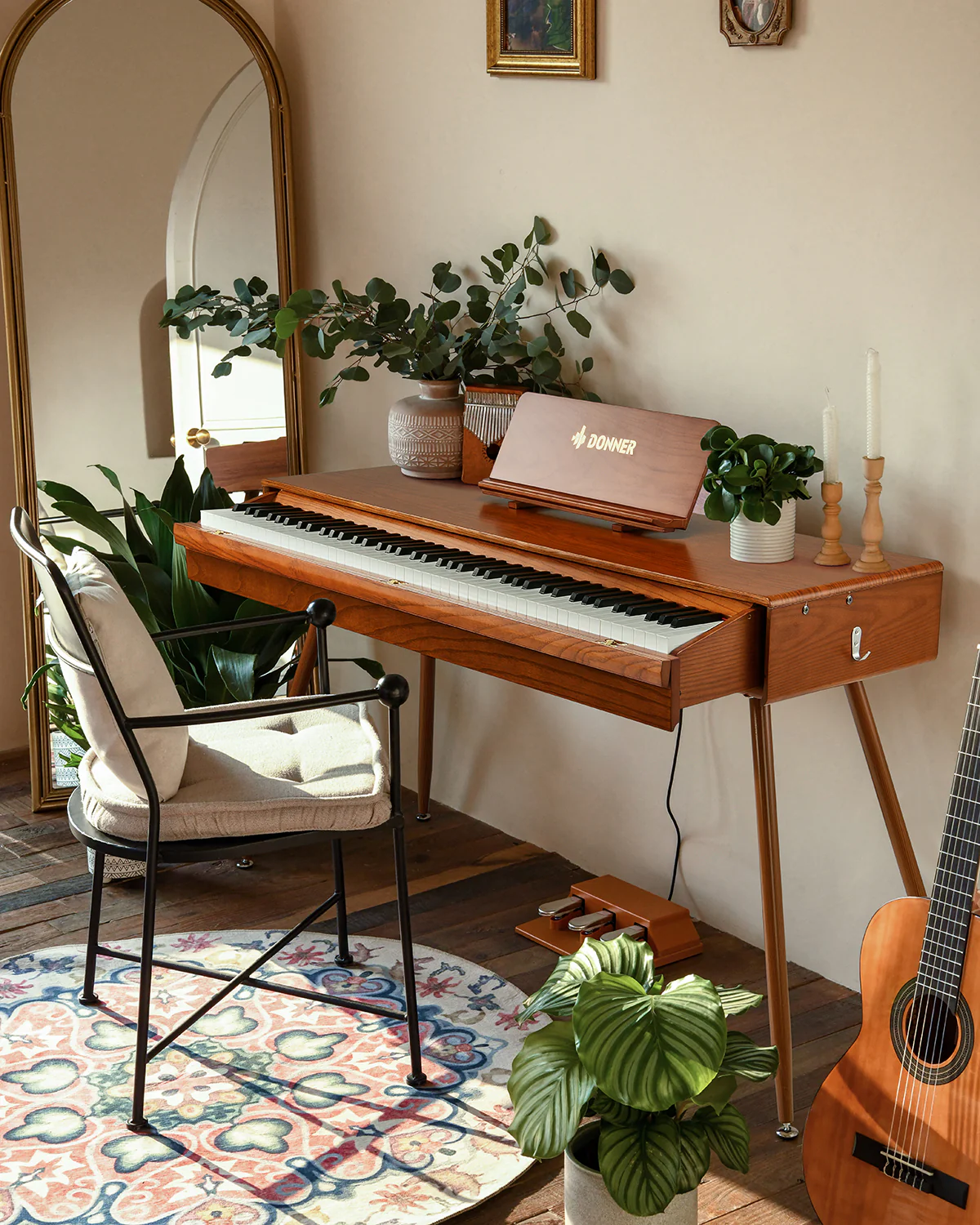 【Klavier + Bank gratis】Donner DDP-80 Pro Retro-Ästhetisches Digital Piano - Image 14
