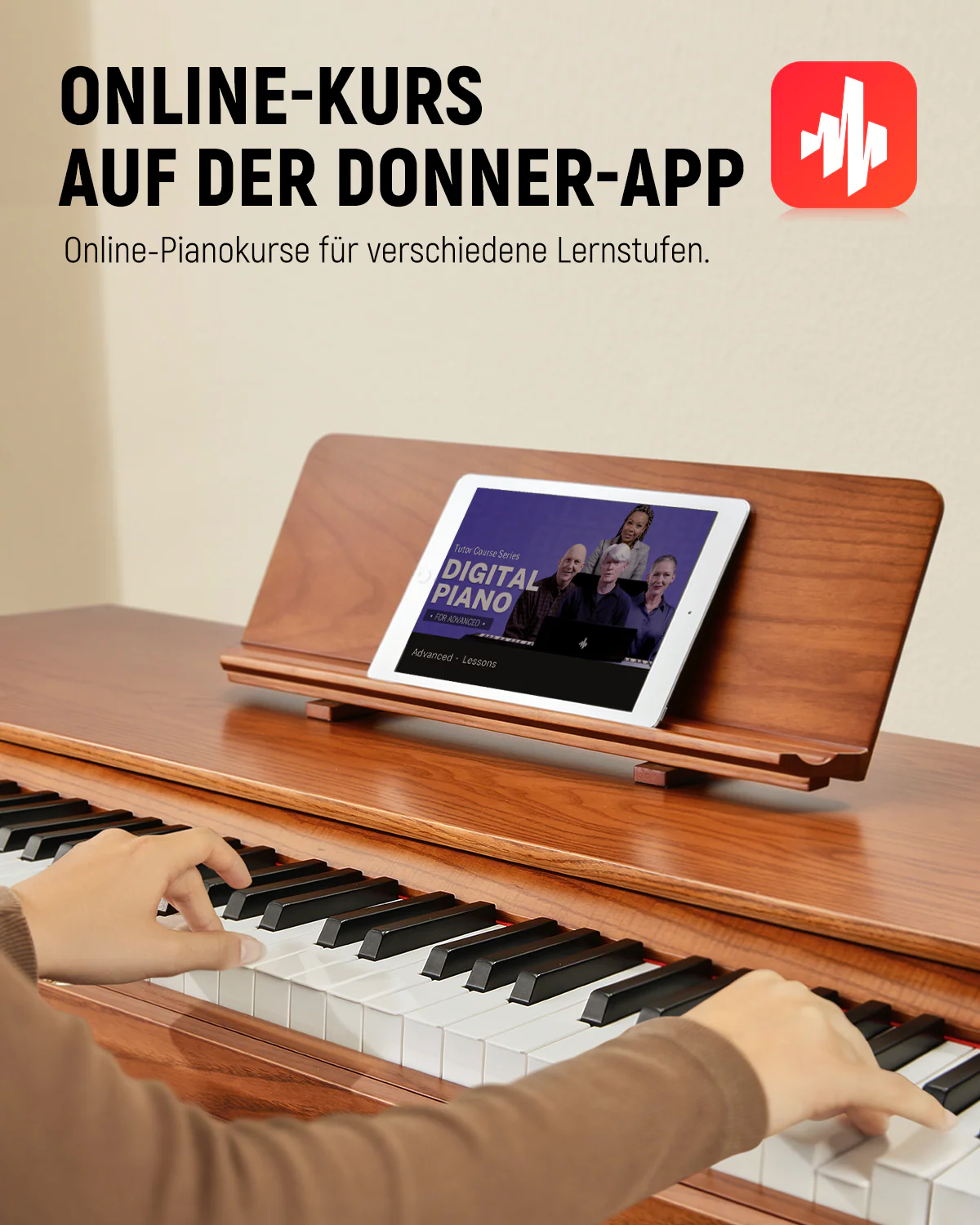 【Klavier + Bank gratis】Donner DDP-80 Pro Retro-Ästhetisches Digital Piano - Image 8