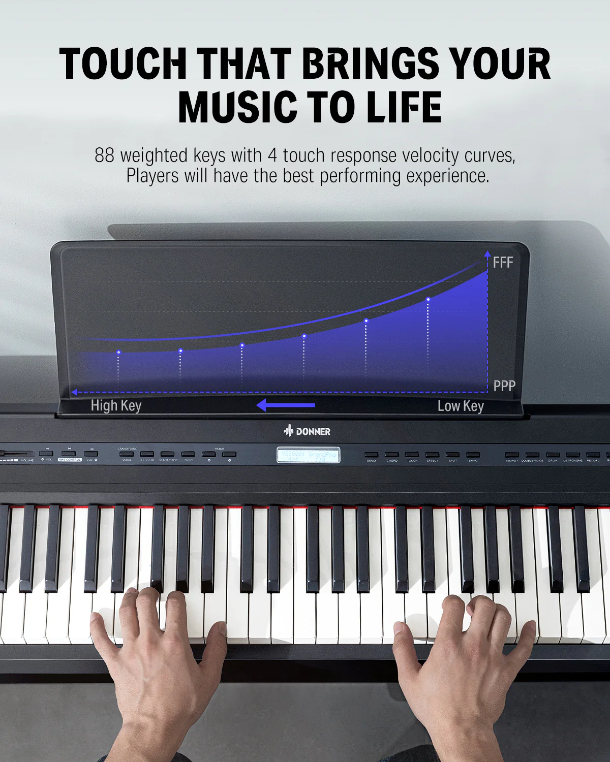 Donner DEP-20 Digital Piano mit Hammermechanik - Image 7