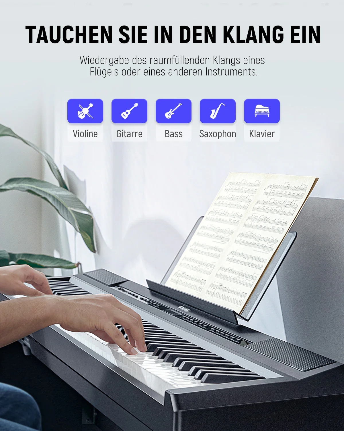 Donner DEP-20 Digital Piano mit Hammermechanik - Image 8