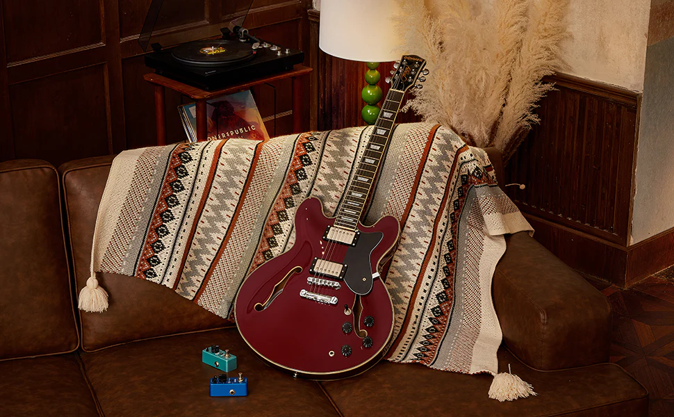 Donner DJP-1000 Jazz E-Gitarre - Image 11