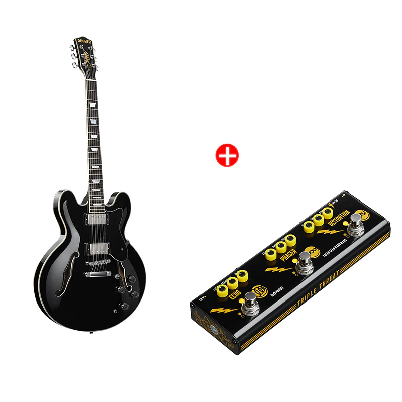Donner DJP-1000 Jazz E-Gitarre - Image 18