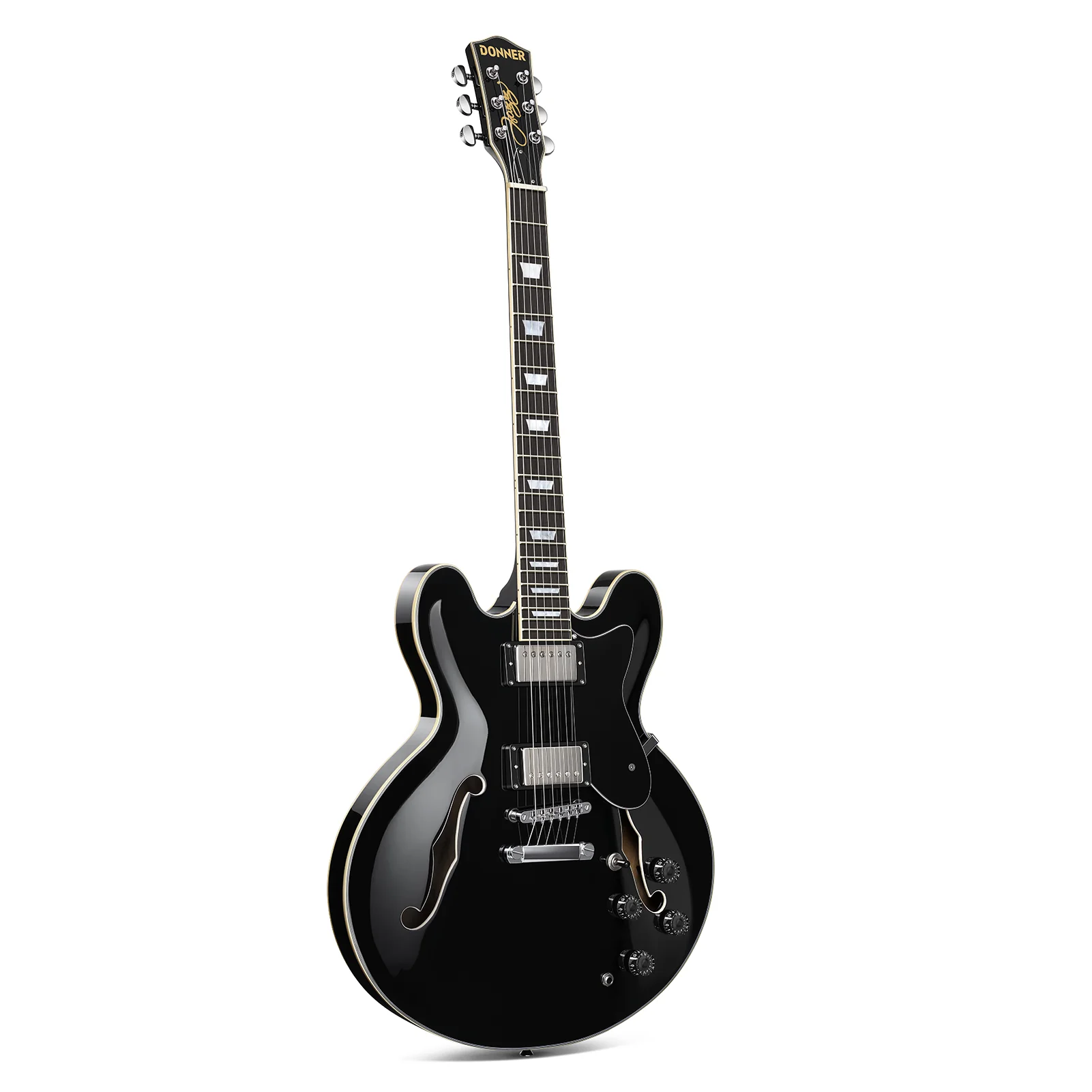 Donner DJP-1000 Jazz E-Gitarre - Image 25