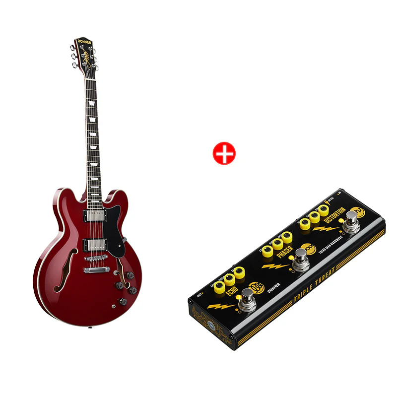 Donner DJP-1000 Jazz E-Gitarre - Image 3