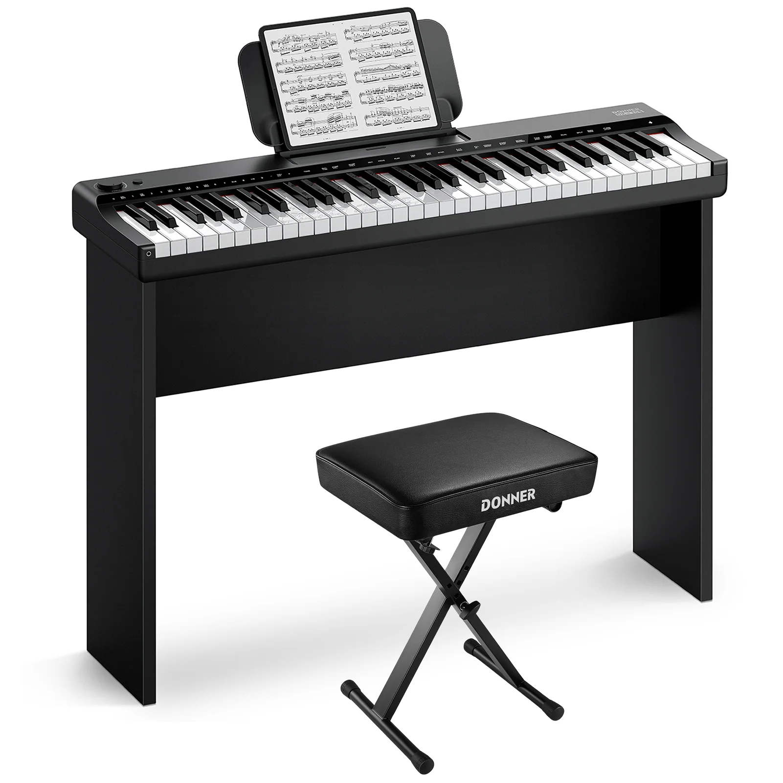 Donner DK-10S Multifunktionales 61-Tasten Keyboard-Set - Image 2