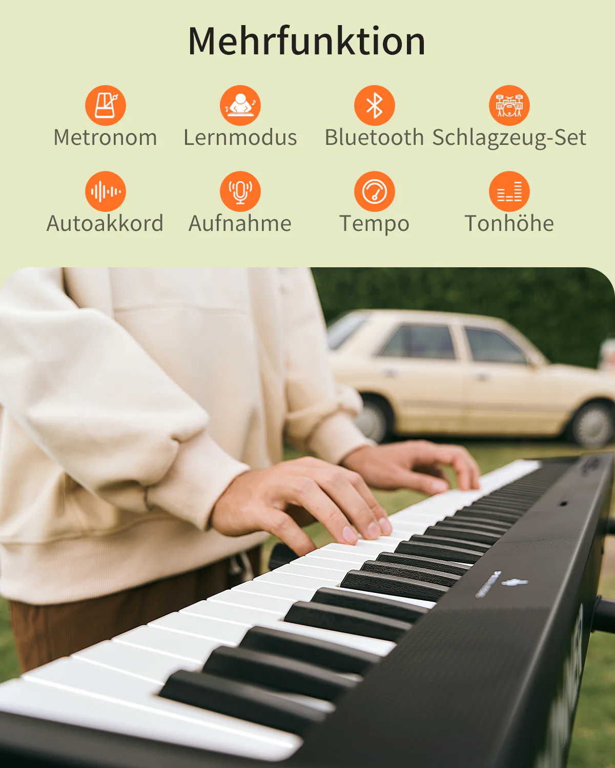 Donner DP-10 Faltbares Tragbares Digital Piano - Image 5
