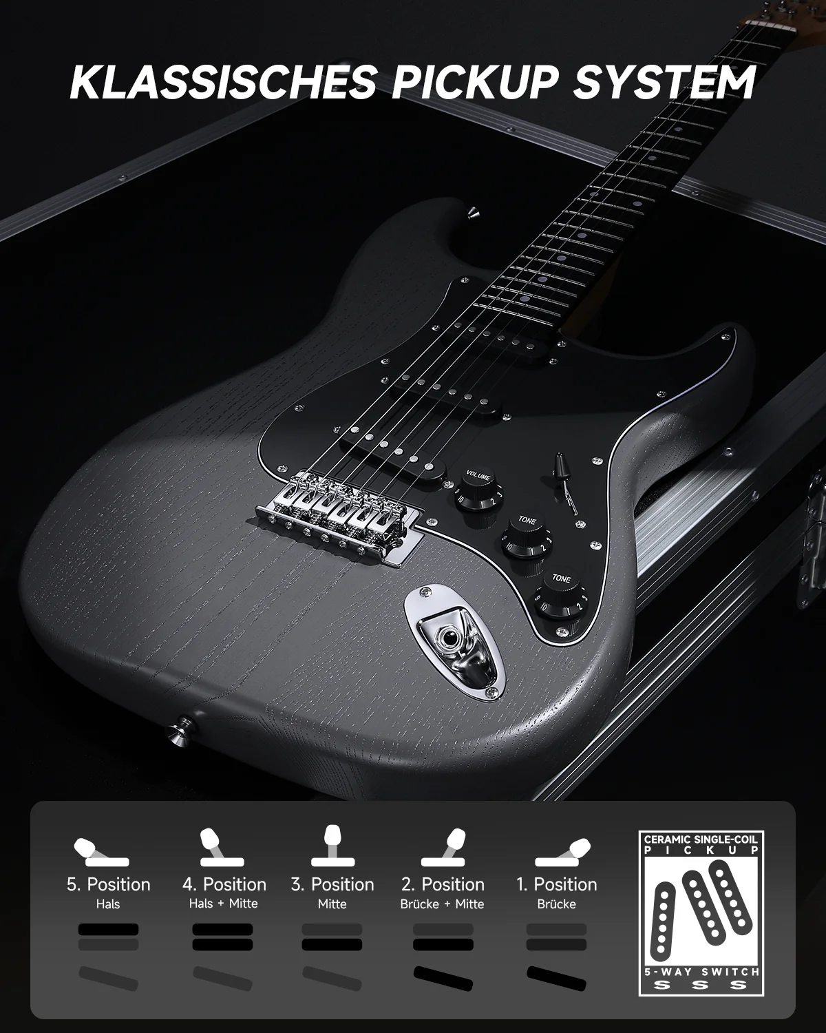 Donner DST-80 Anfänger Kit E-Gitarre - Image 10