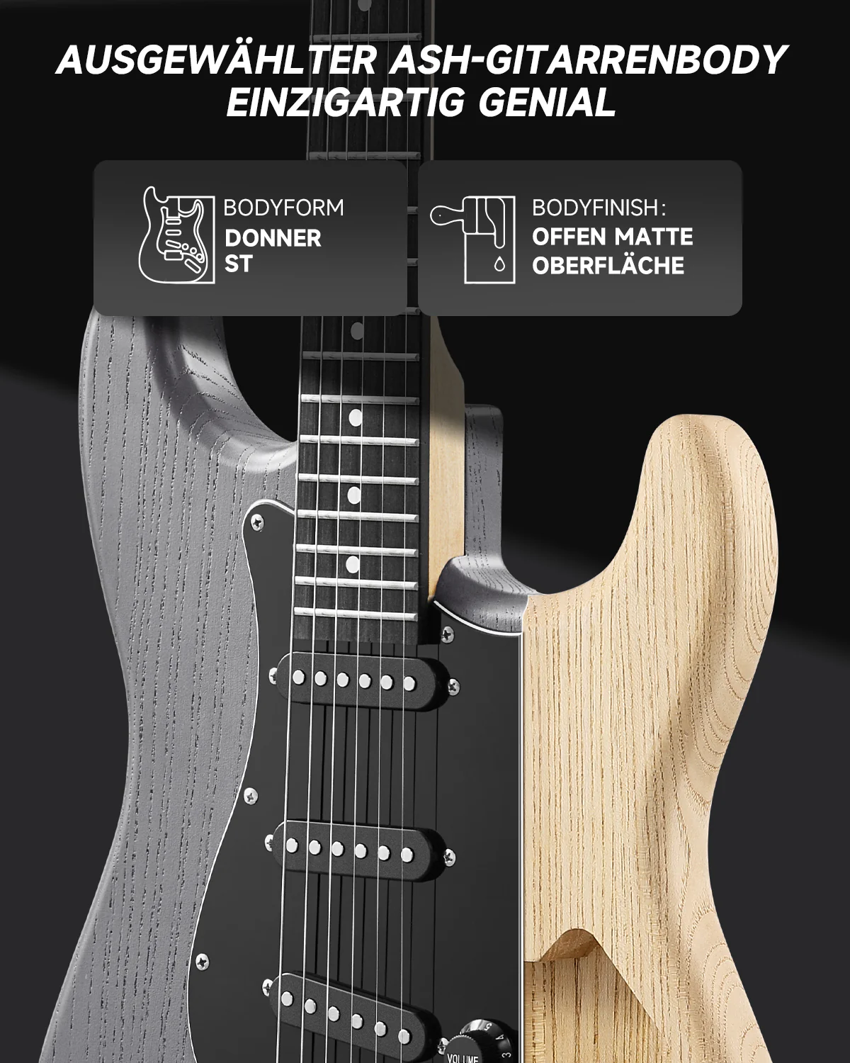 Donner DST-80 Anfänger Kit E-Gitarre - Image 11