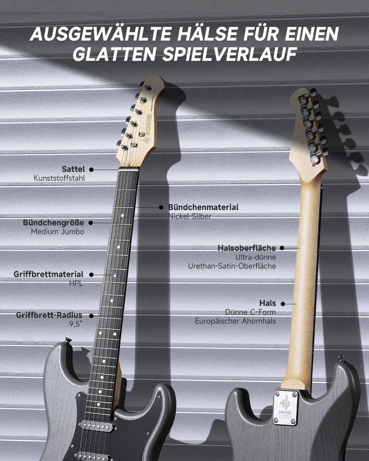 Donner DST-80 Anfänger Kit E-Gitarre - Image 13