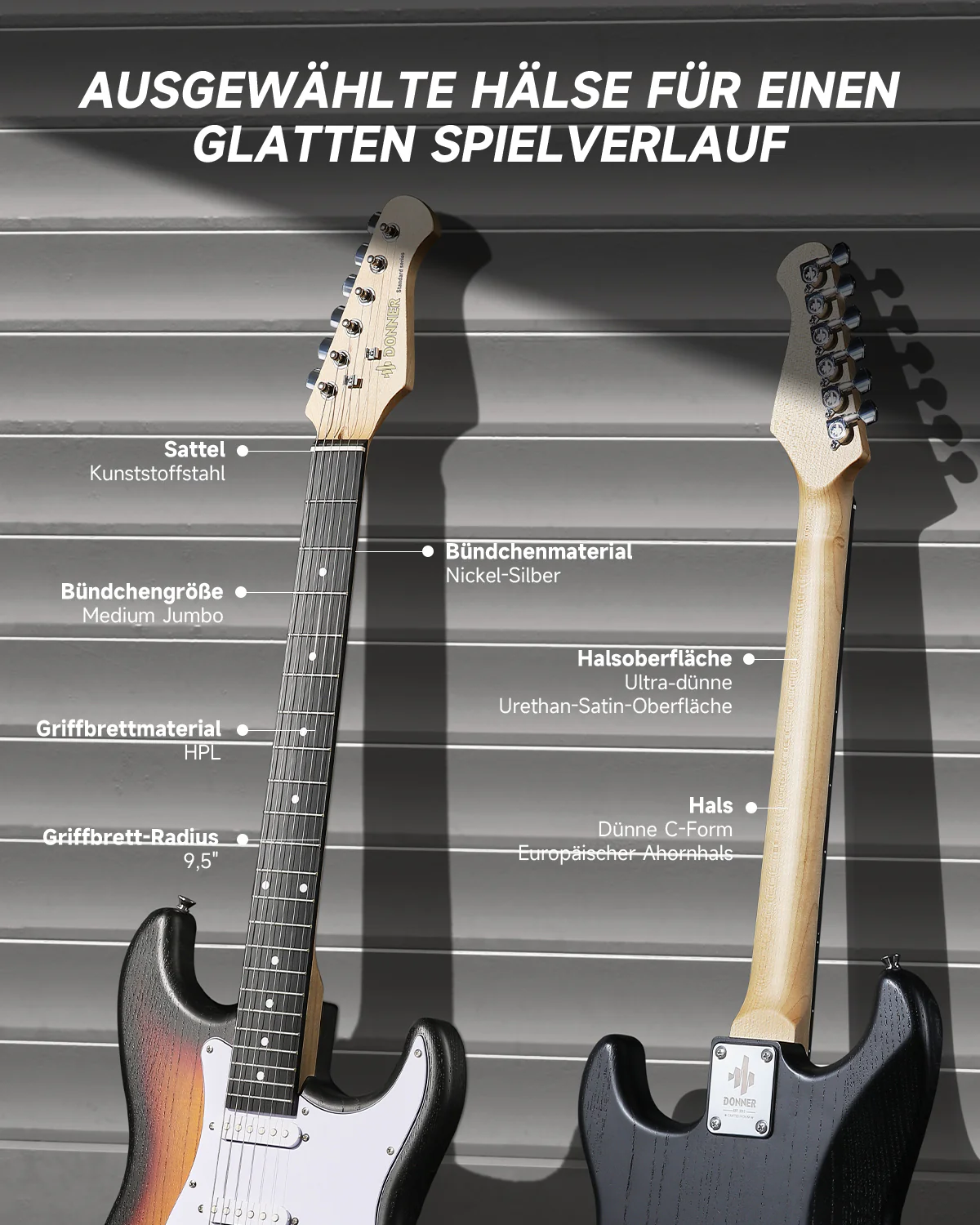 Donner DST-80 Anfänger Kit E-Gitarre - Image 5