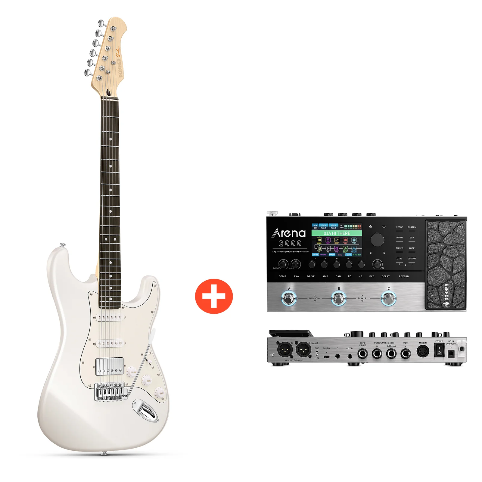 Donner DST-152 HSS-Pickup E-Gitarre - Image 13