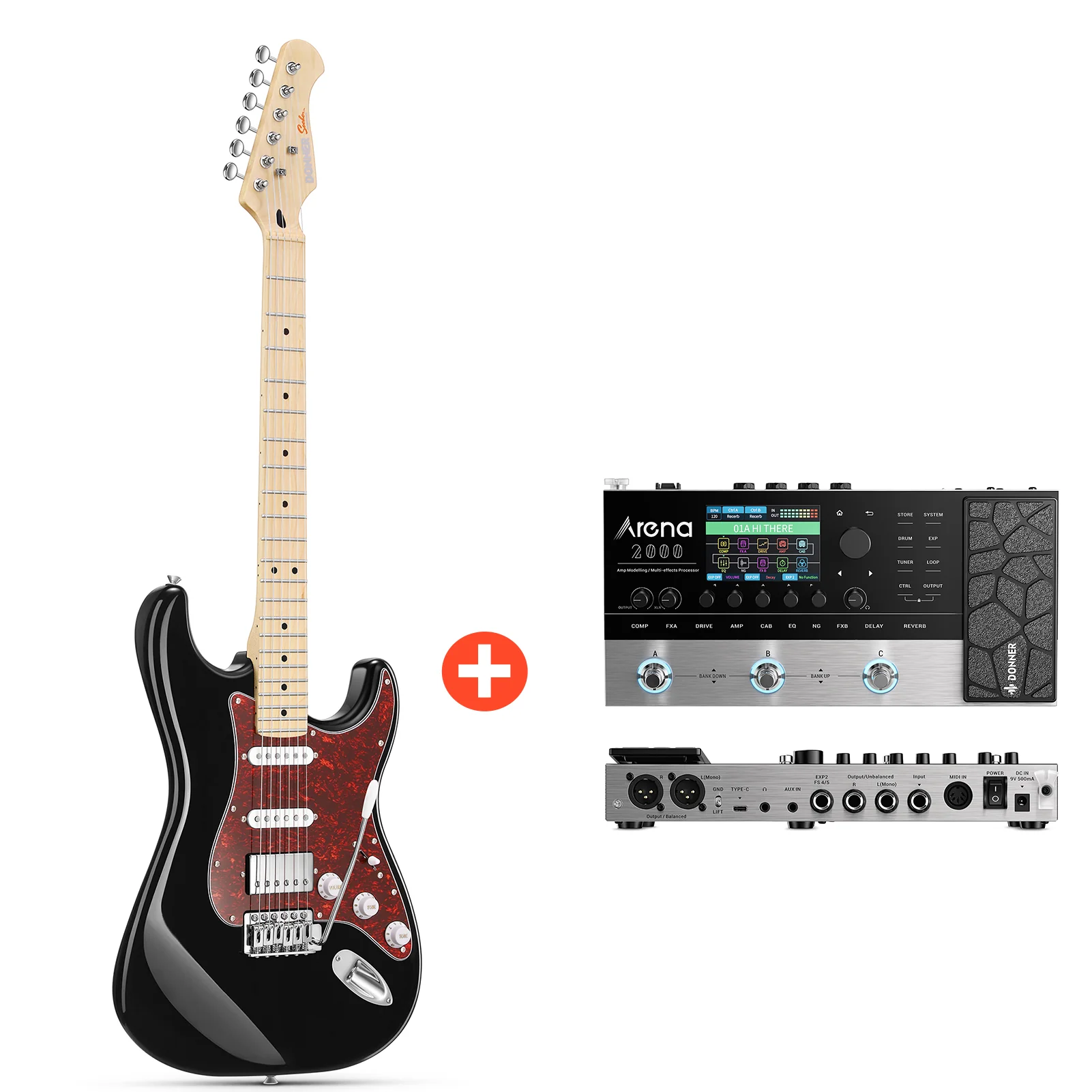 Donner DST-152 HSS-Pickup E-Gitarre - Image 26