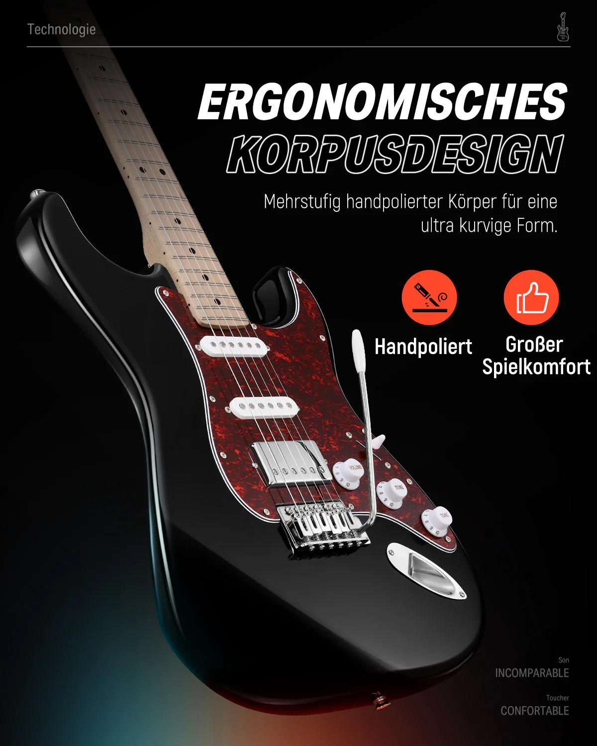 Donner DST-152 HSS-Pickup E-Gitarre - Image 30