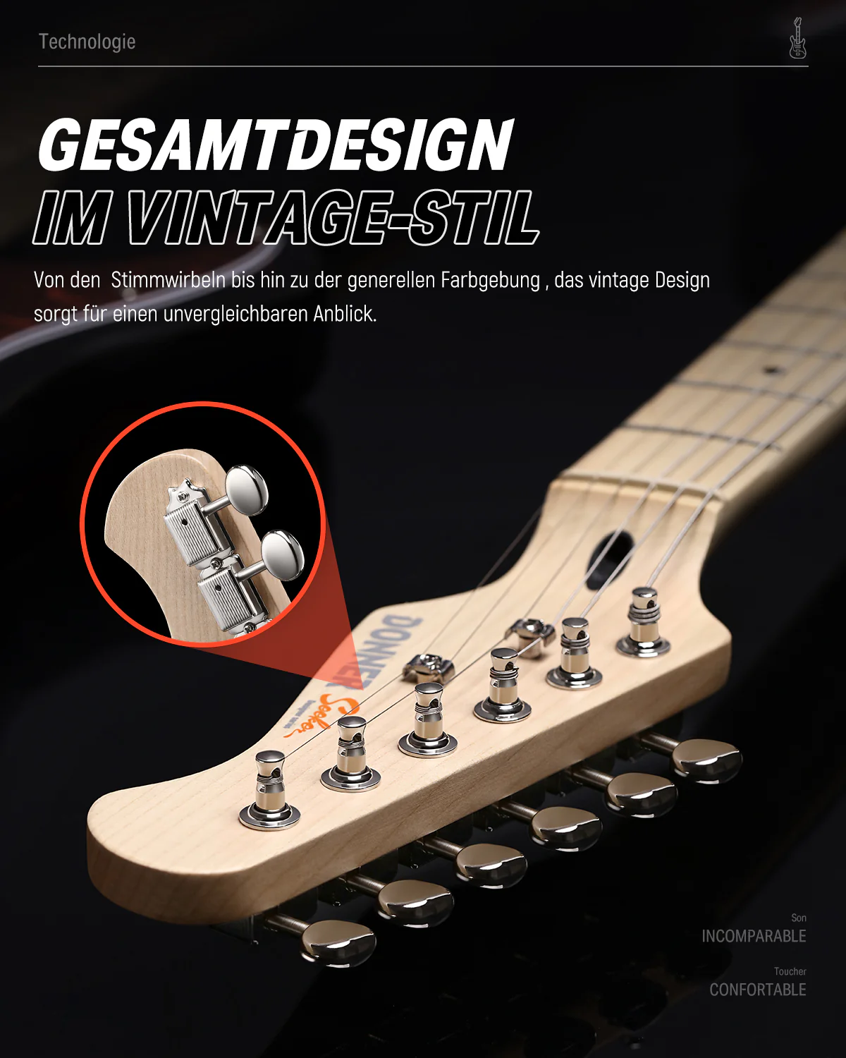 Donner DST-152 HSS-Pickup E-Gitarre - Image 32