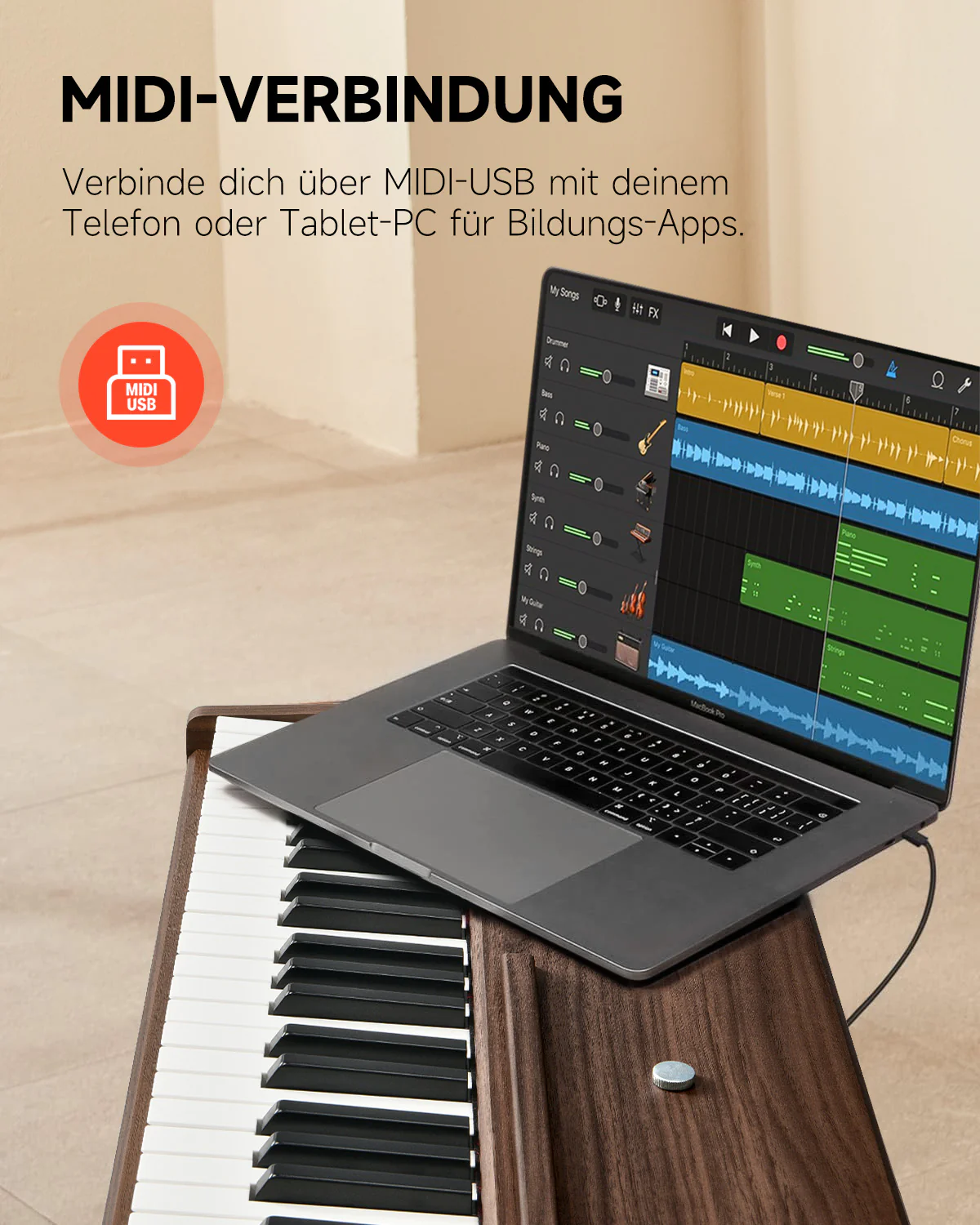 Donner DDP-80 Digital piano im Holzdesign - Image 46