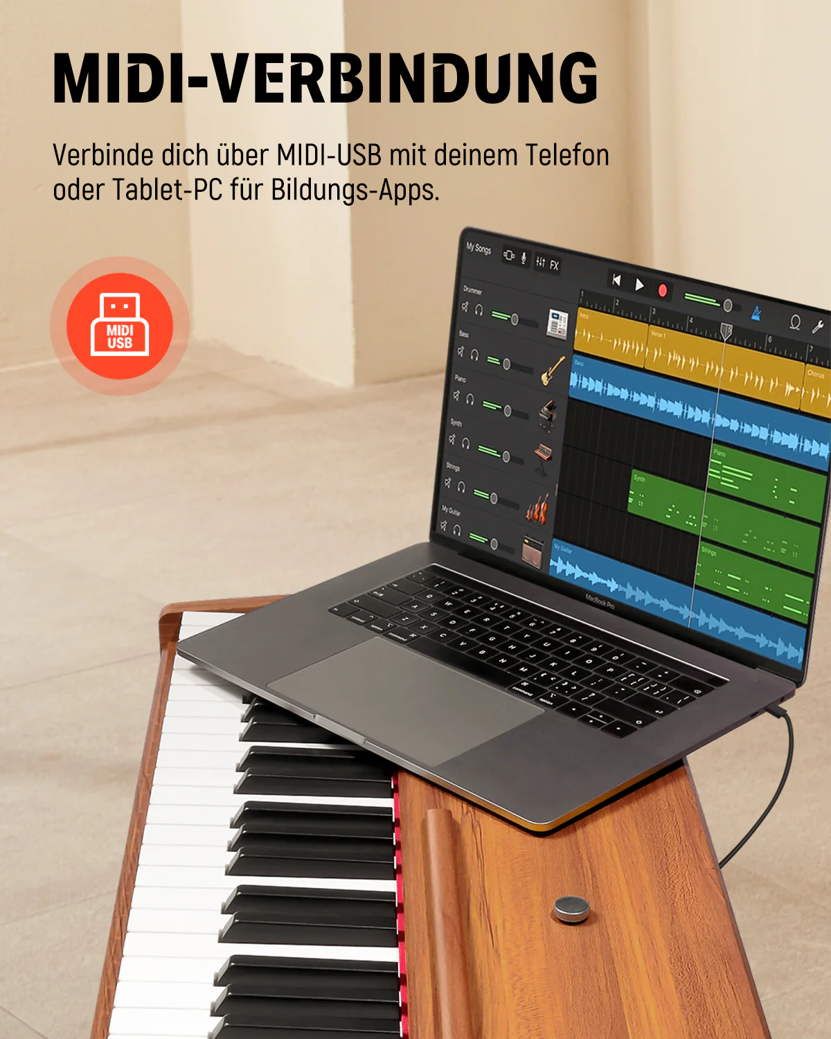 Donner DDP-80 Digital piano im Holzdesign - Image 64