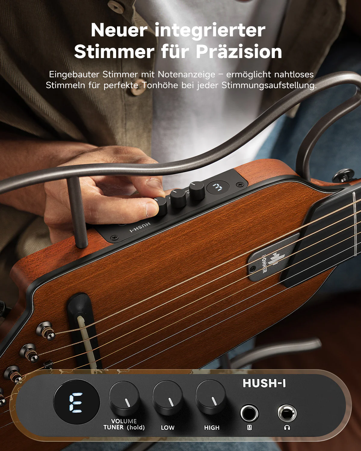 Donner HUSH™ I EVO2 Ultraleicht Unterwegs Reisegitarre - Image 21