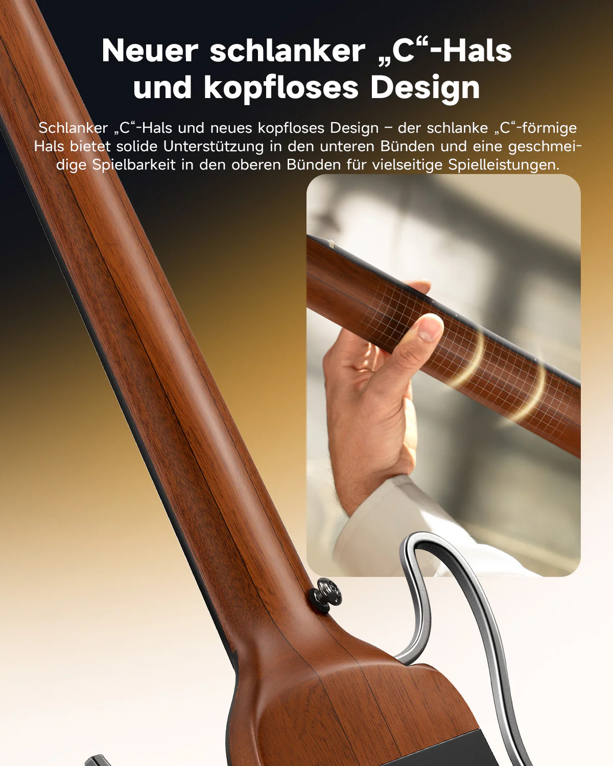 Donner HUSH™ I EVO2 Ultraleicht Unterwegs Reisegitarre - Image 22