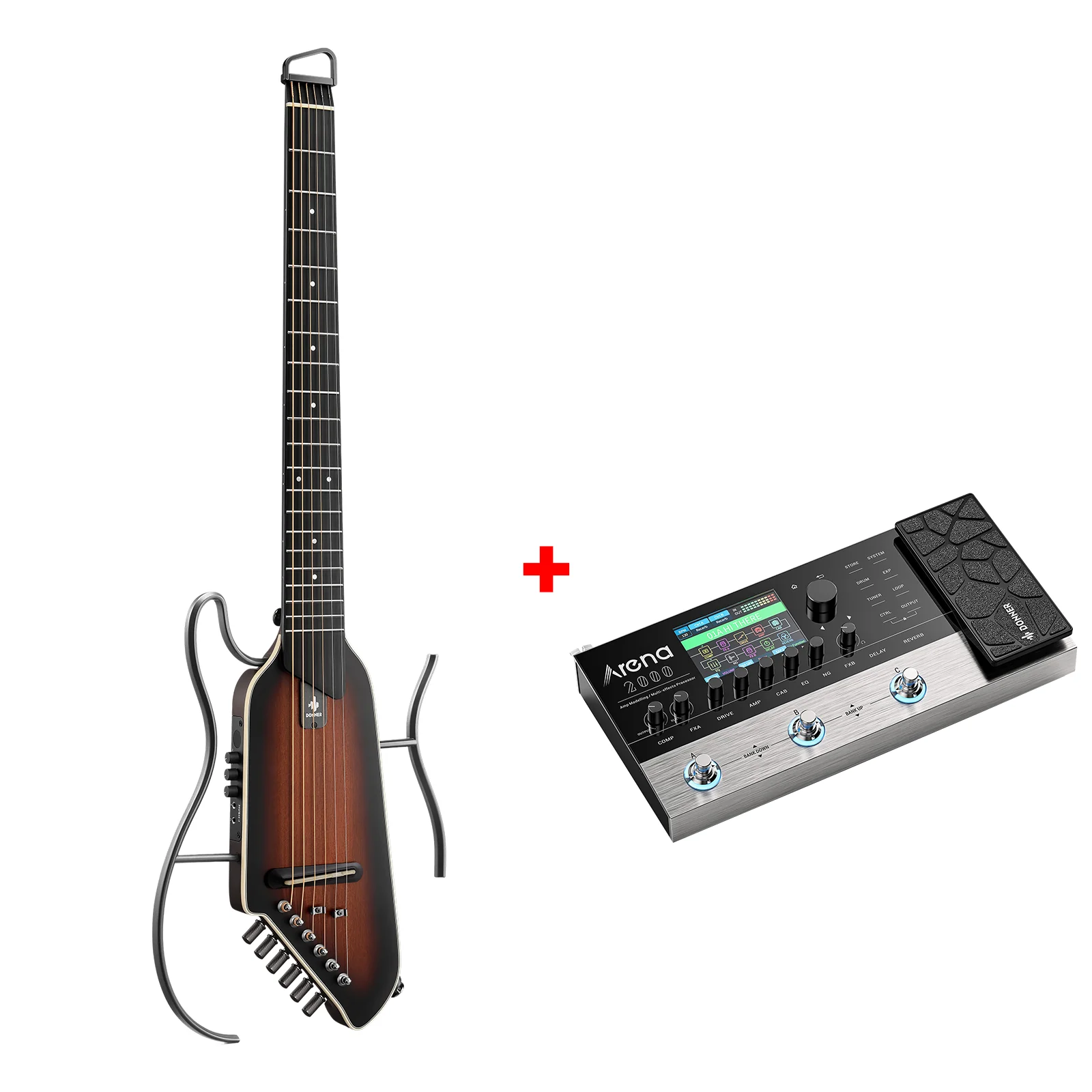 Donner HUSH™ I EVO2 Ultraleicht Unterwegs Reisegitarre - Image 3