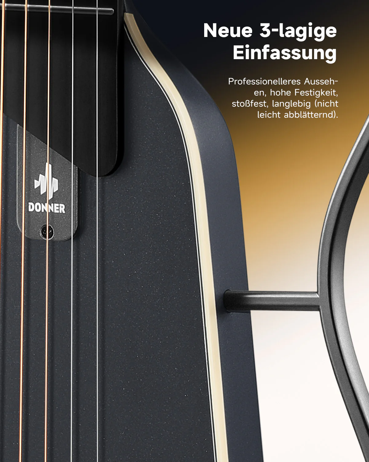Donner HUSH™ I EVO2 Ultraleicht Unterwegs Reisegitarre - Image 36