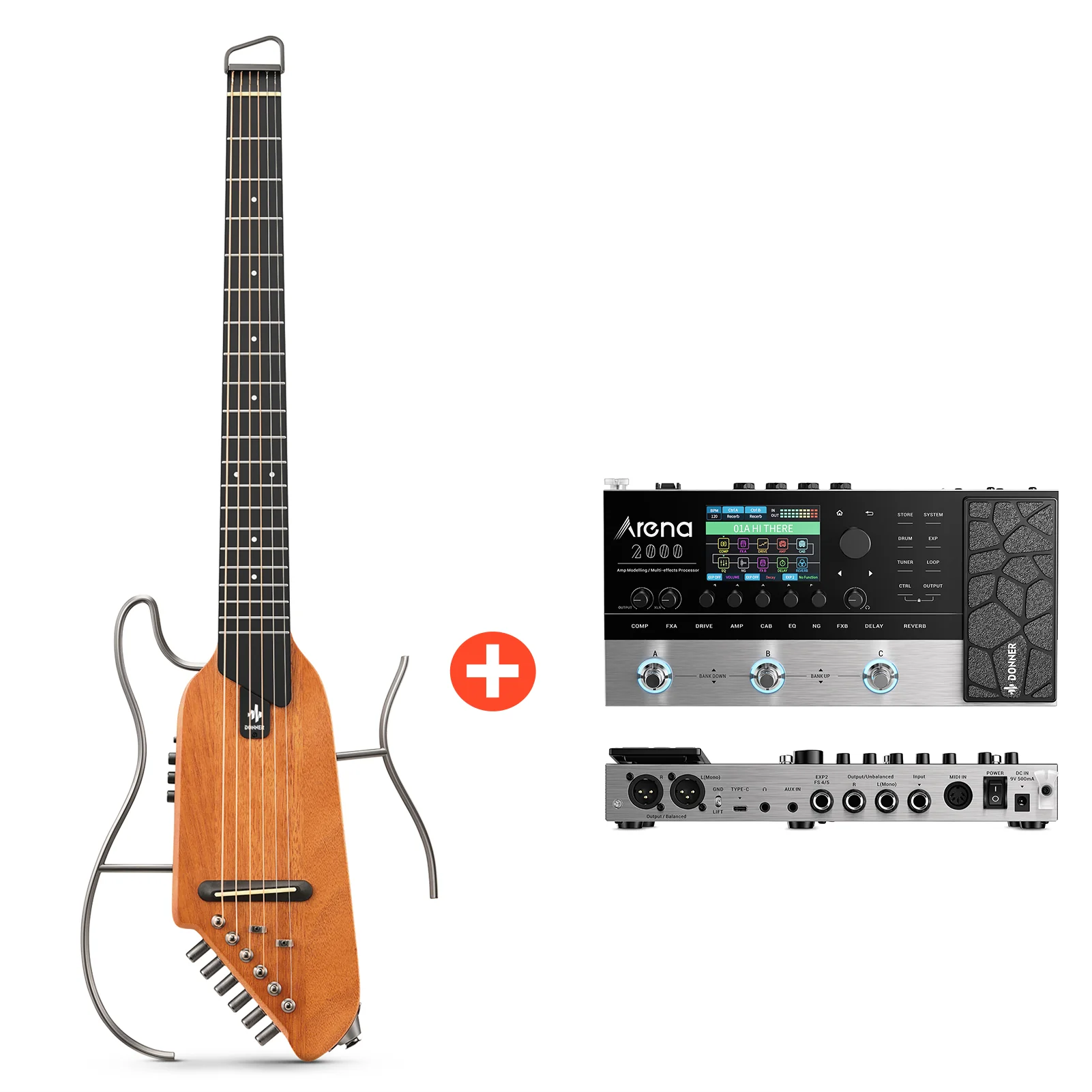 Donner HUSH™ I EVO2 Ultraleicht Unterwegs Reisegitarre - Image 43