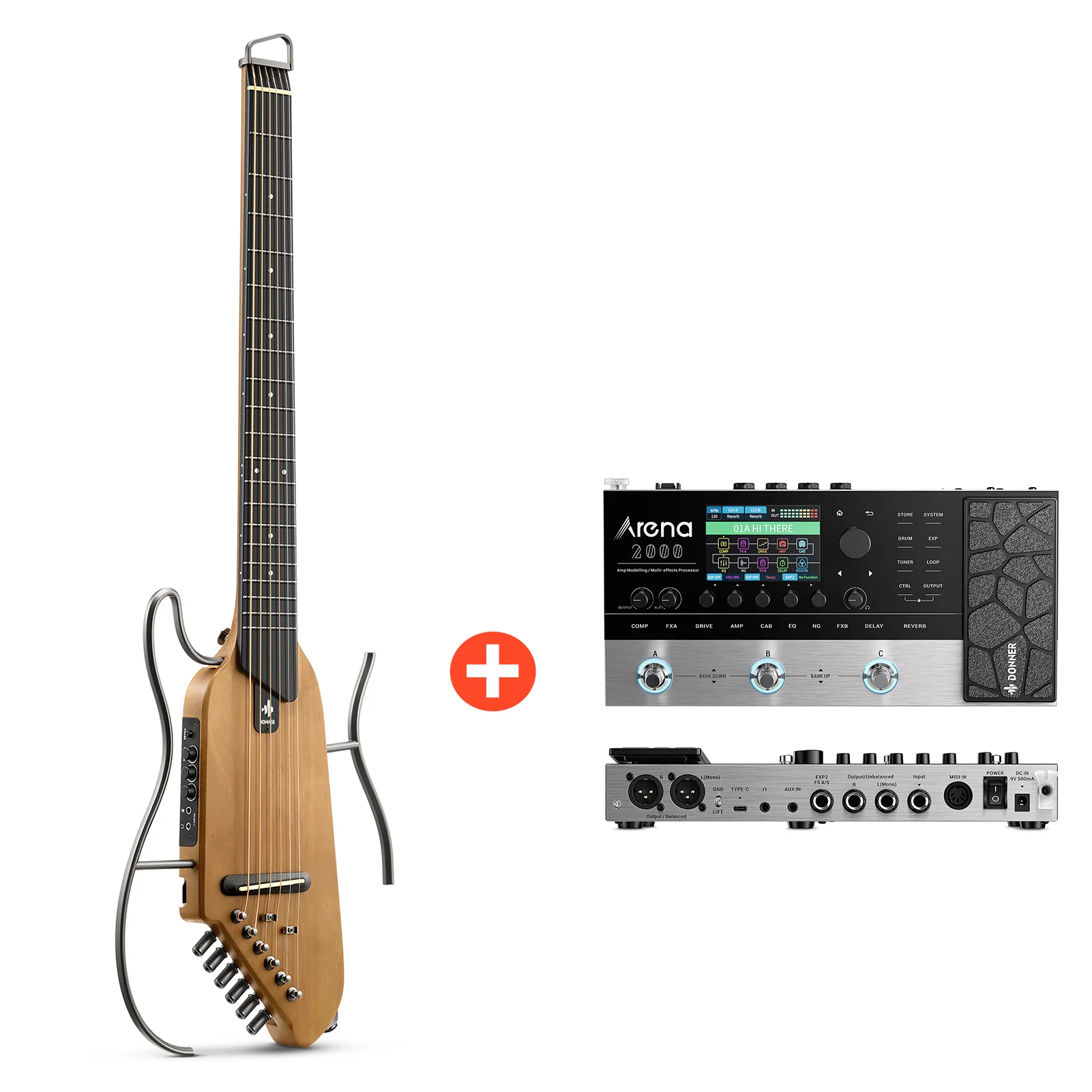 Donner HUSH™ I EVO2 Ultraleicht Unterwegs Reisegitarre - Image 44