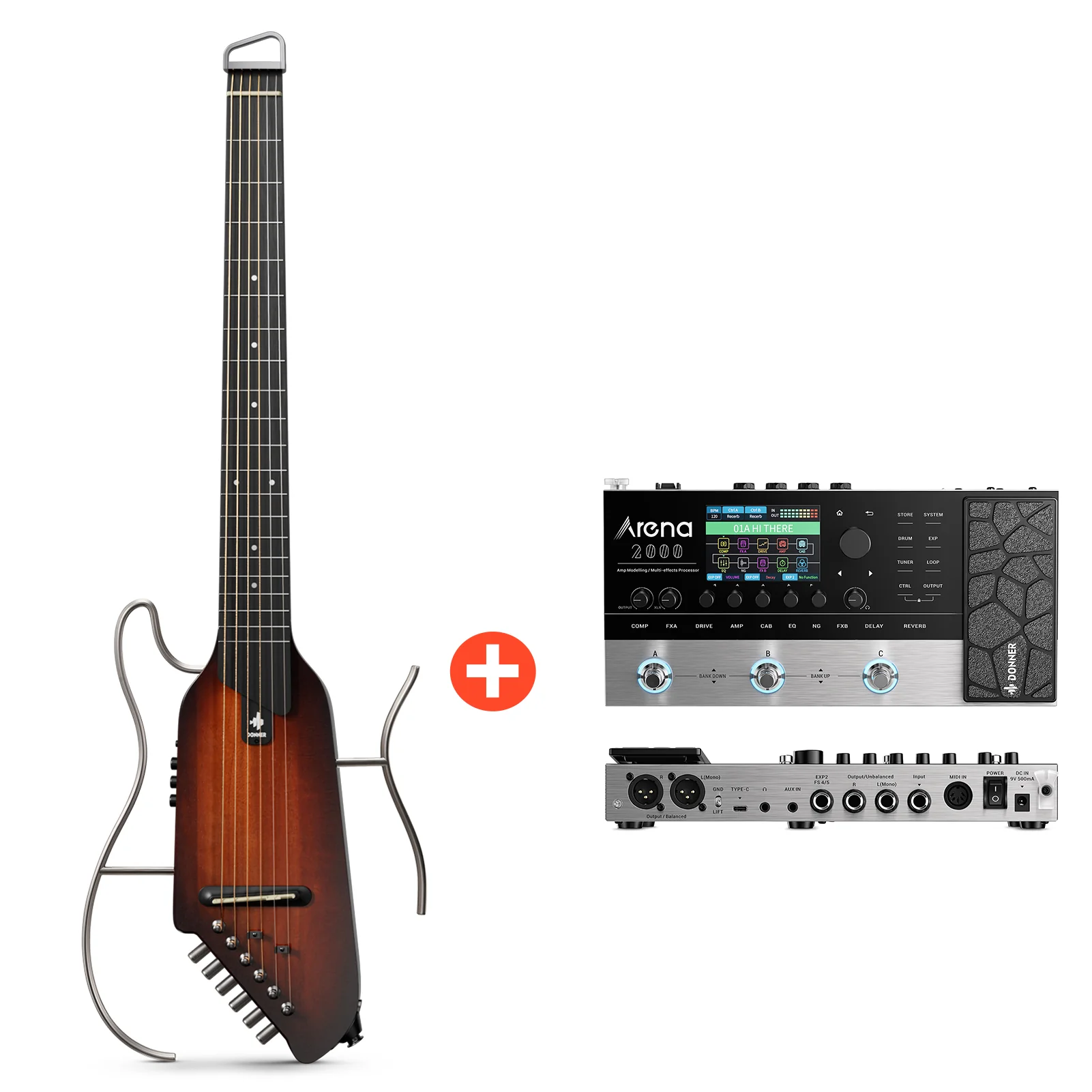 Donner HUSH™ I EVO2 Ultraleicht Unterwegs Reisegitarre - Image 45