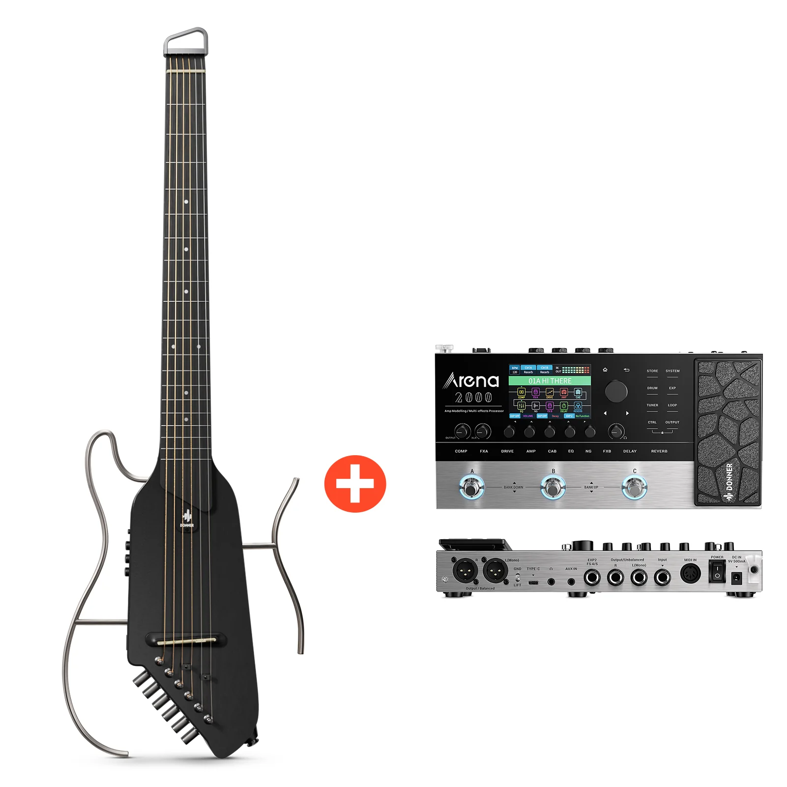 Donner HUSH™ I EVO2 Ultraleicht Unterwegs Reisegitarre - Image 46