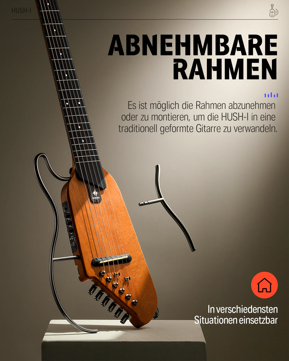 Donner HUSH™ I EVO2 Ultraleicht Unterwegs Reisegitarre - Image 54