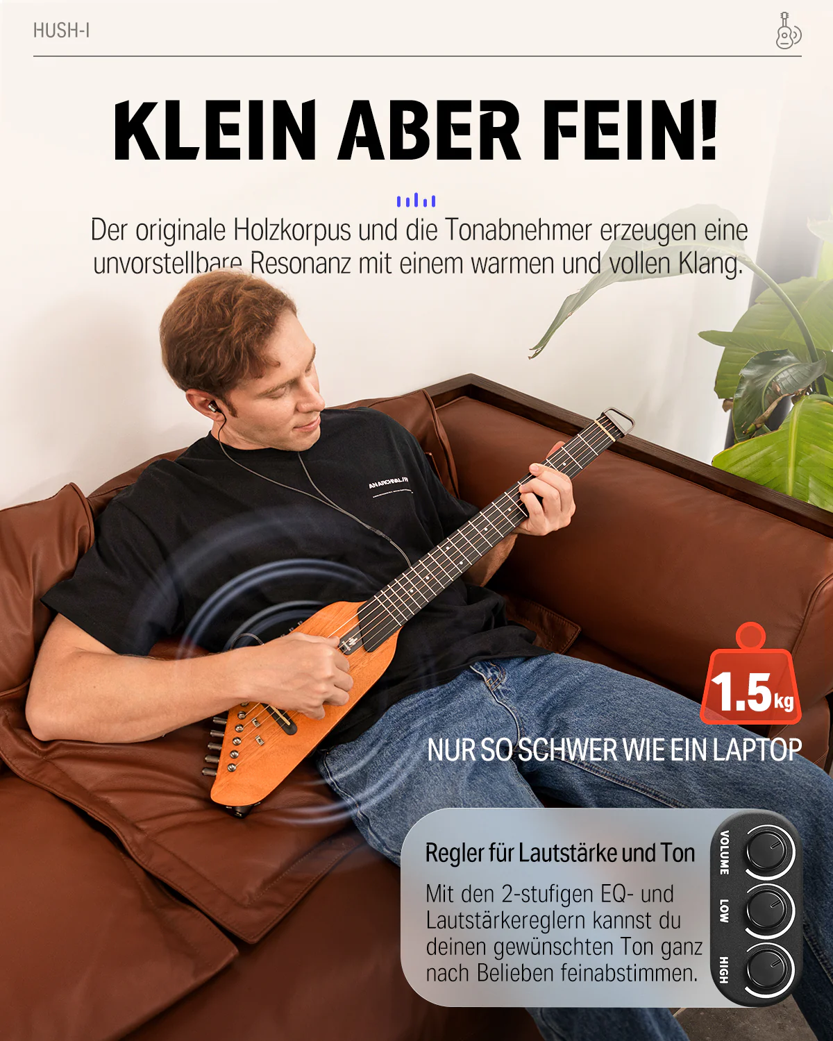 Donner HUSH™ I EVO2 Ultraleicht Unterwegs Reisegitarre - Image 55