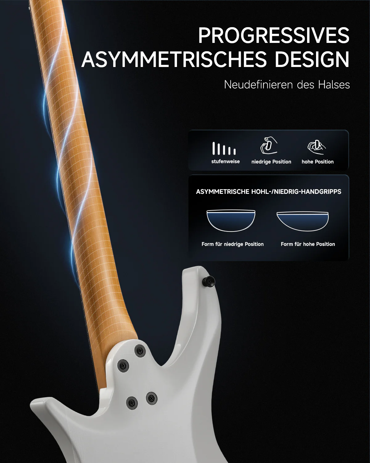 Donner HLX-500 Headless E-Gitarre【ursprüngliches Modell NHL-500】 - Image 26