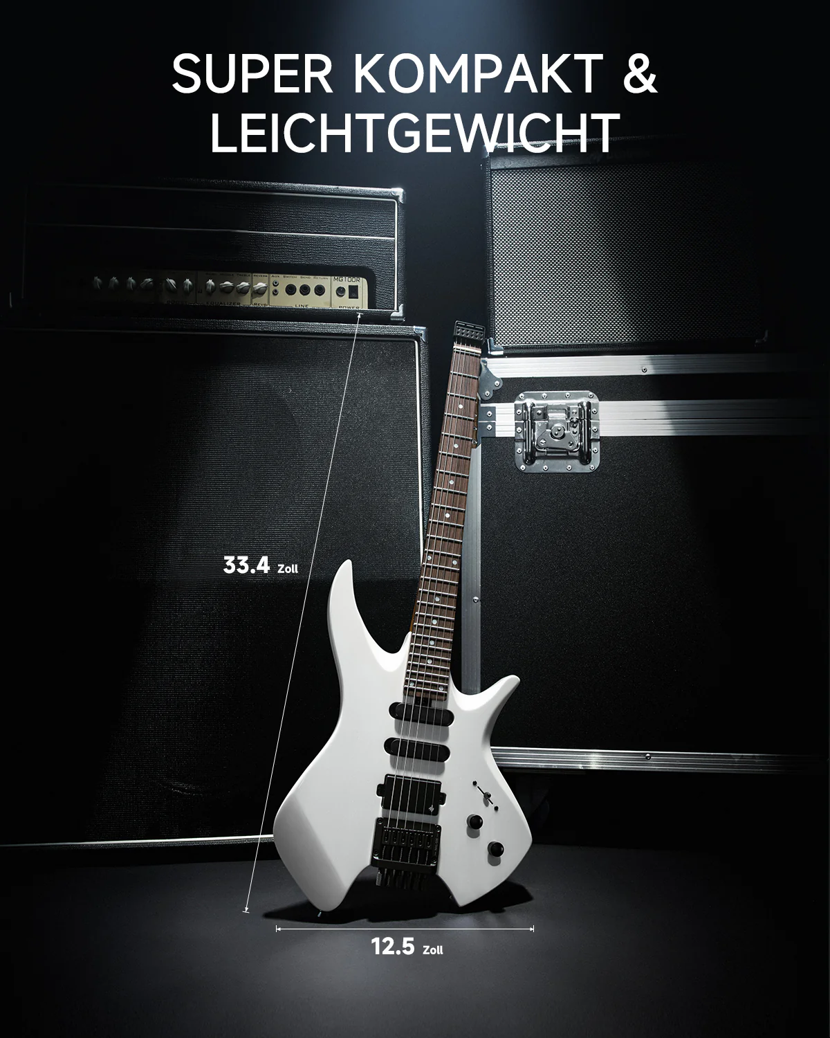 Donner HLX-500 Headless E-Gitarre【ursprüngliches Modell NHL-500】 - Image 30