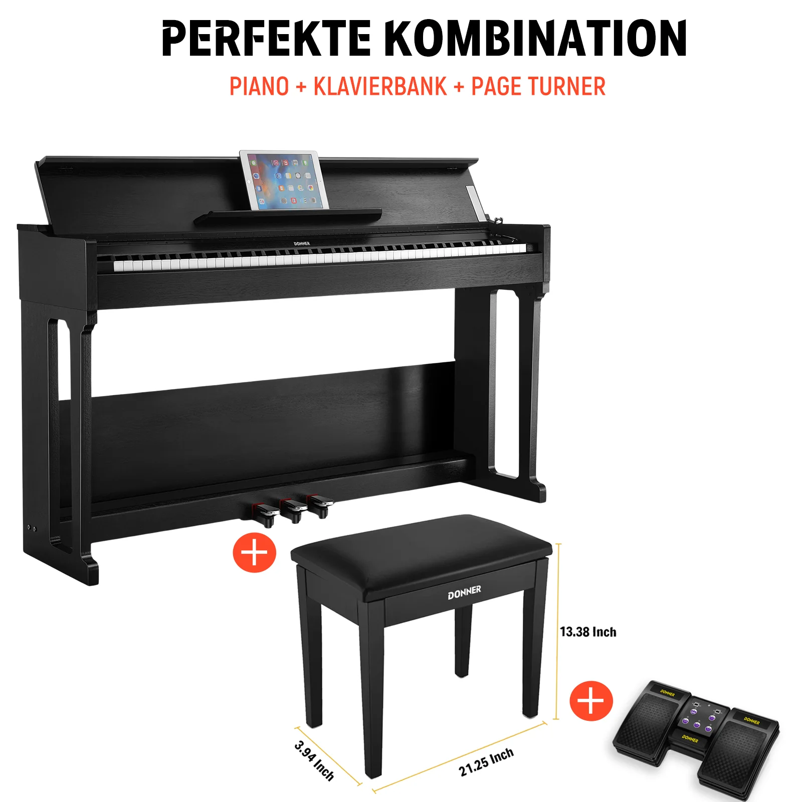 【Klavier + Bank gratis】Donner DDP-90 PRO Home Digital Piano - Image 22