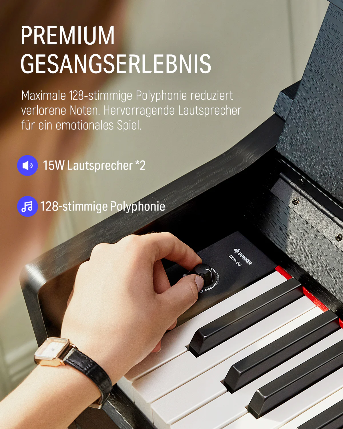 【Klavier + Bank gratis】Donner DDP-90 PRO Home Digital Piano - Image 28