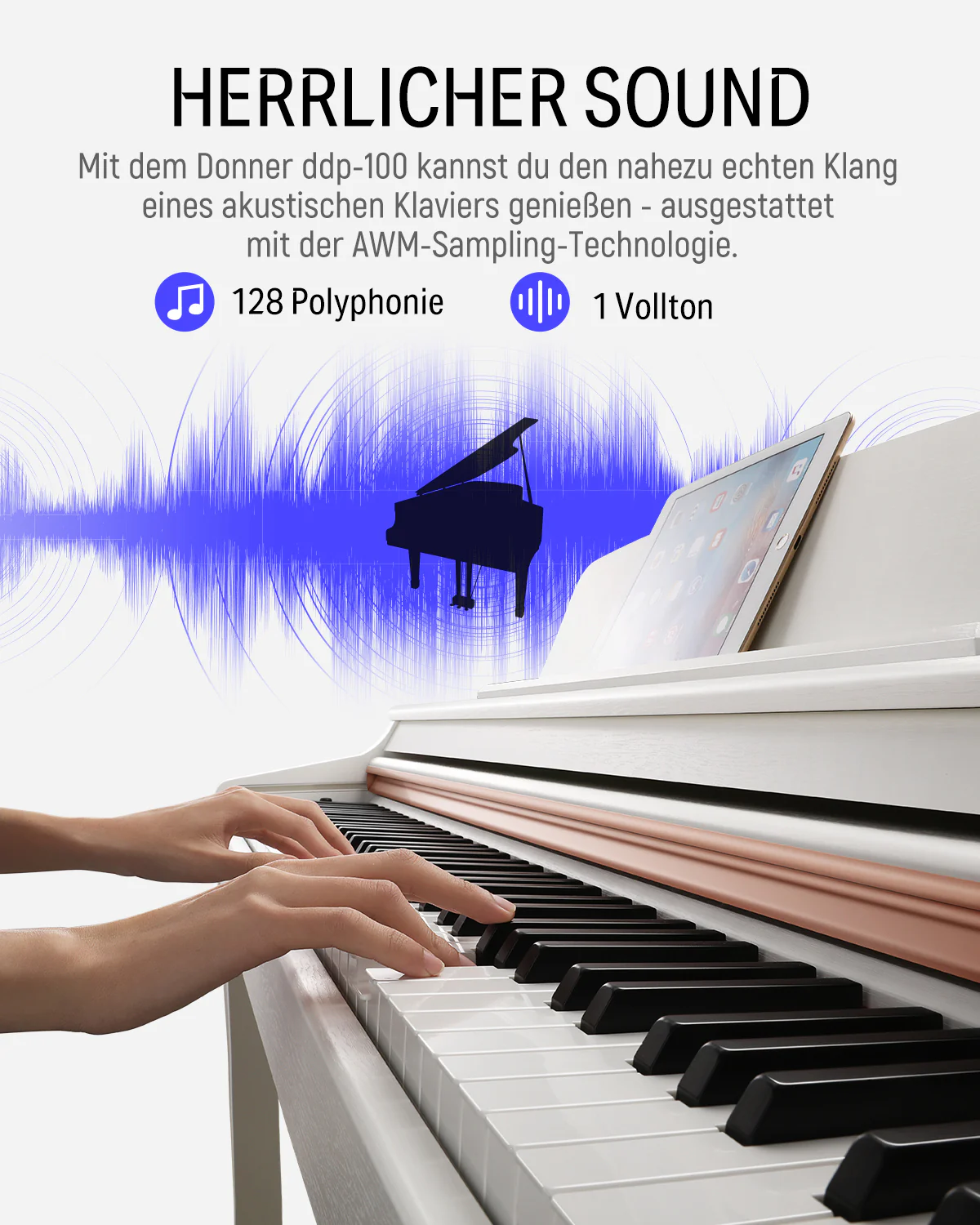 Donner DDP-100 Gewichtetes Digital Piano - Image 16