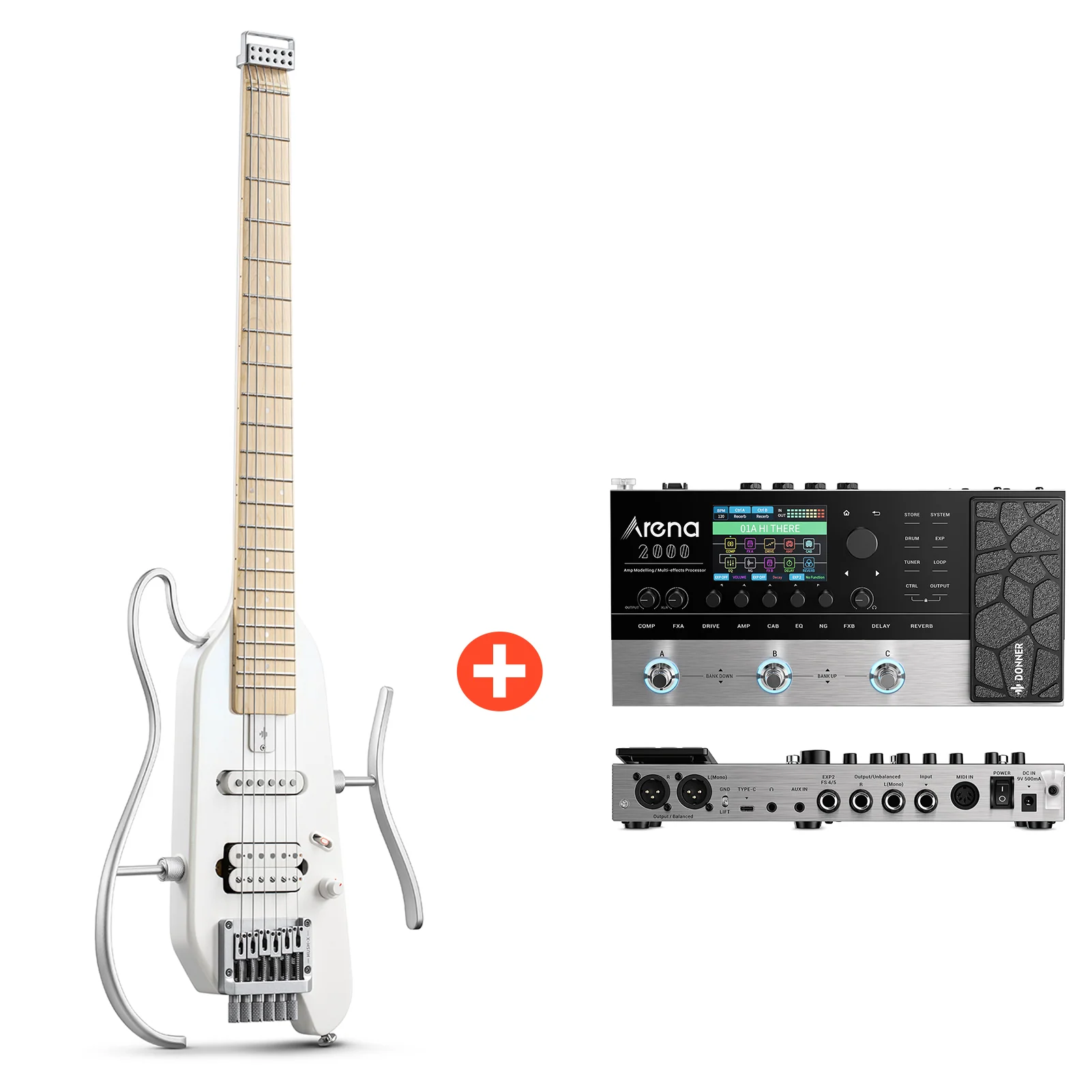 Donner HUSH™ X Kopflose Bauweise E‑Gitarre - Image 3